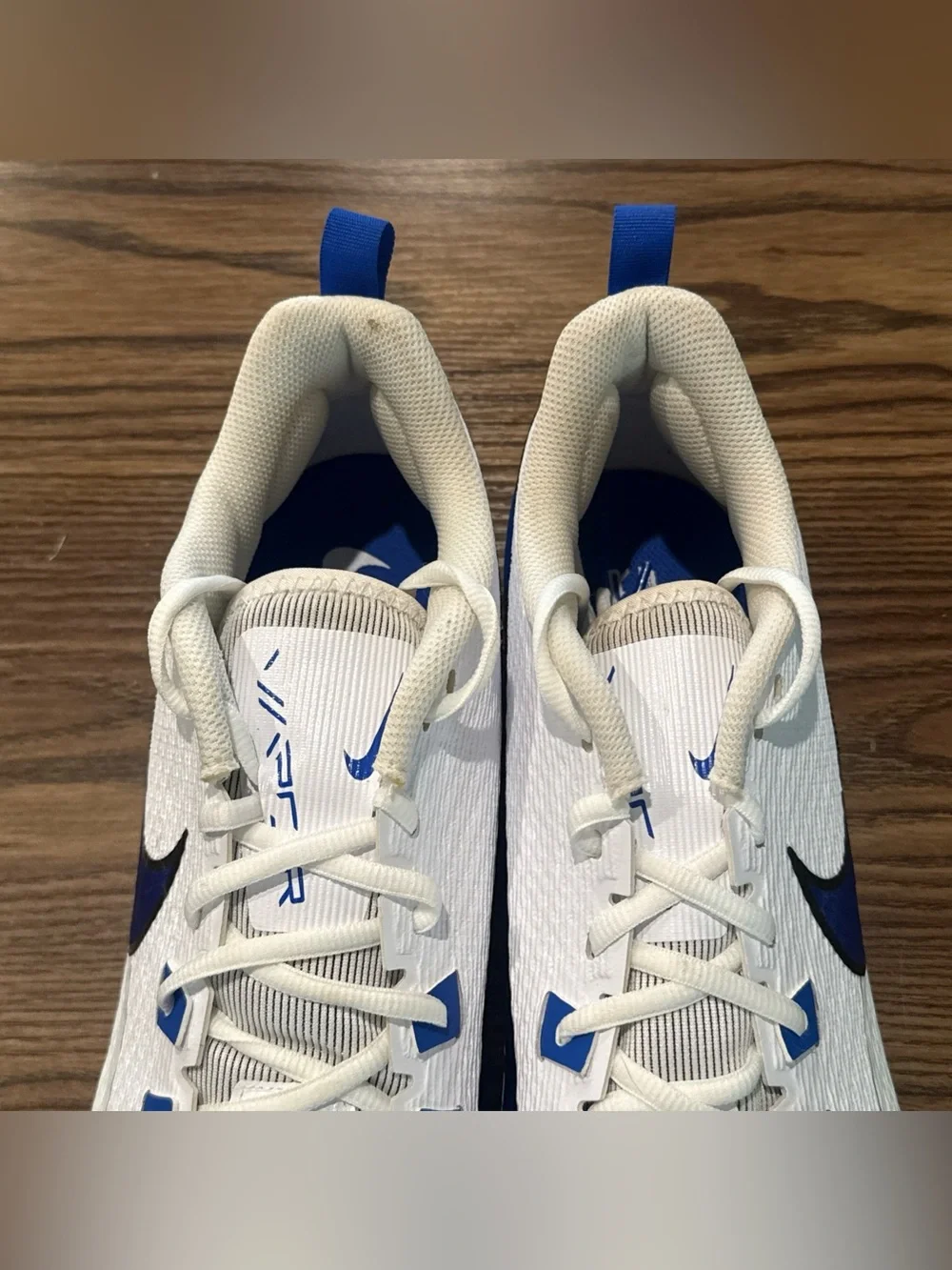Size 12 Nike Vapor Edge Speed 360 2 Football Cleats White Hyper Royal FQ4045-105